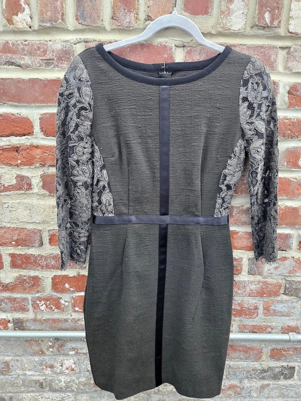 Markus Lupfer Lace Sleeve Mini Dress Size Medium